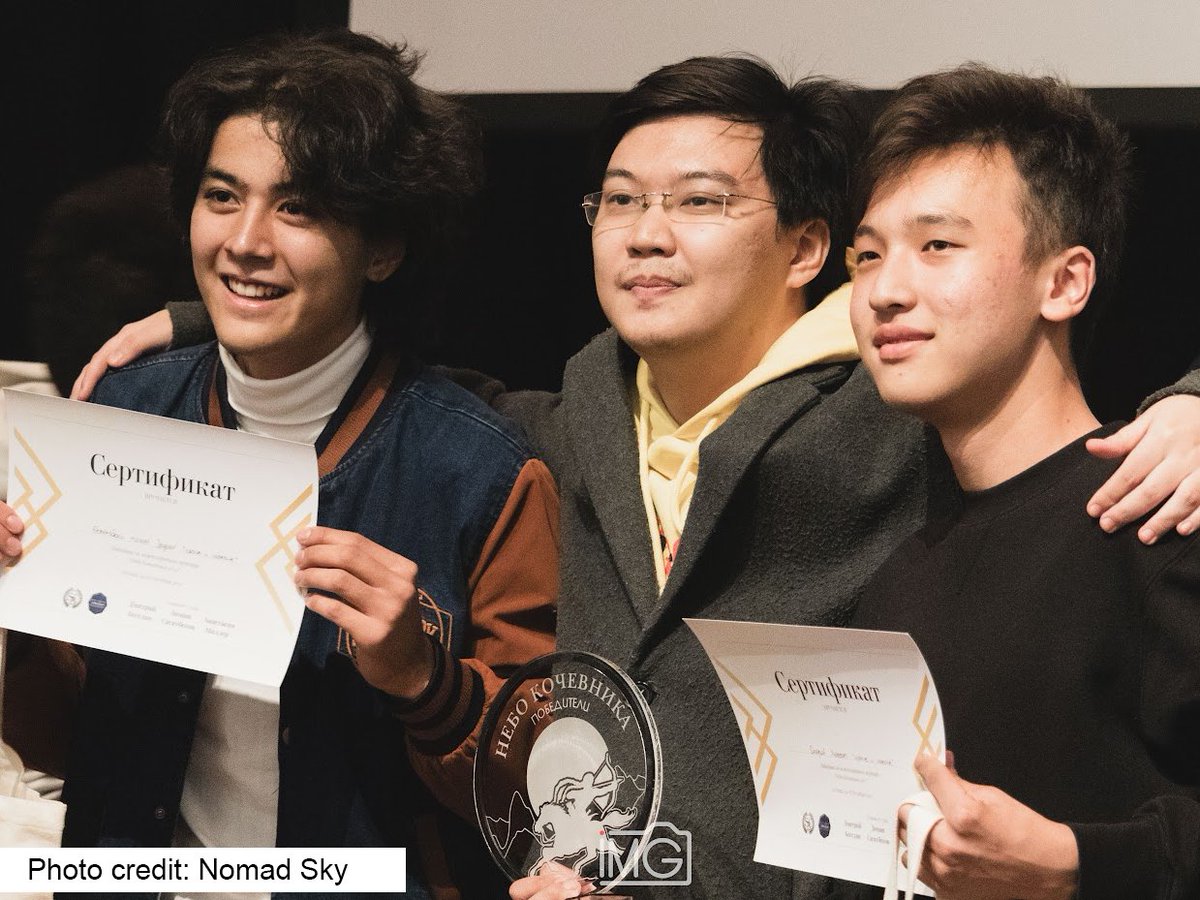 An #OSCEAiB BA student won the international debate grand tournament held in 🇰🇿!  

The team of Maksat Omorov, a first-year student of the BA programme in Economics, took 1st place in the Main Final of the Nomad Debate Club's grand tournament 'Nomad's Sky 2023.' Congratz!