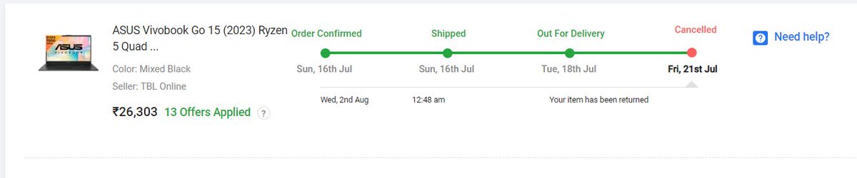 vjsahu007's tweet photo. Seems flipkart has found new way of scamming.

Simmilar case happened with me as well. https://t.co/xPlEBcCCw5