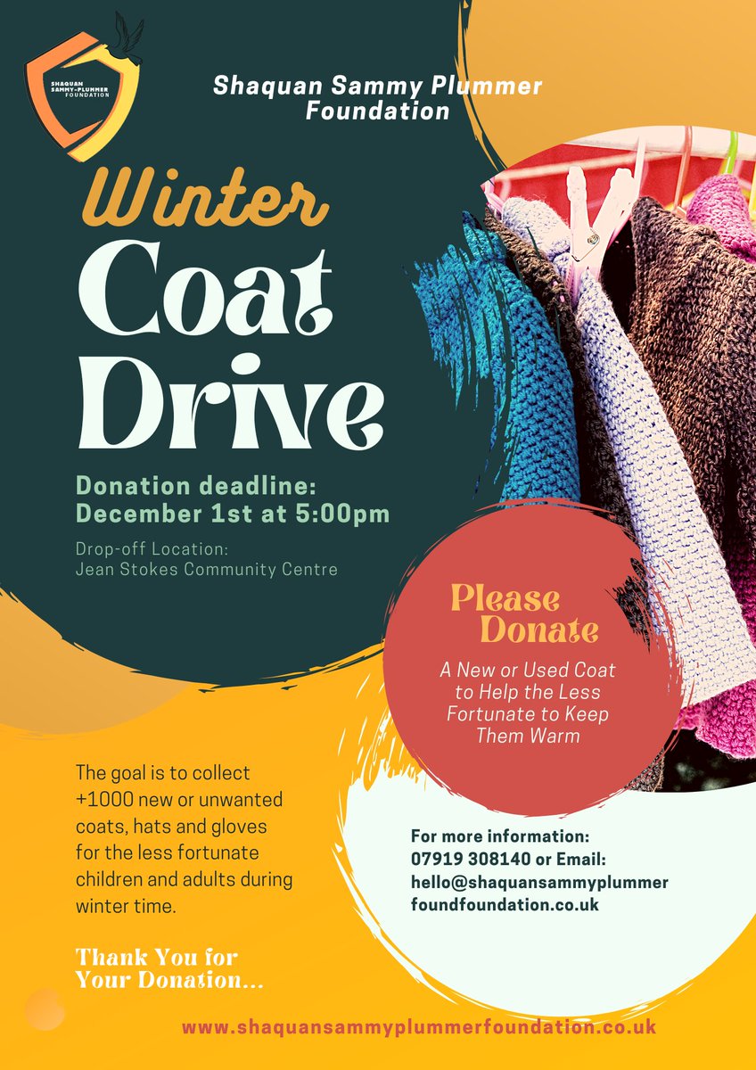Diversity in Governors (@deigovernors) on Twitter photo Look, we all have old coats our kids or we don't need. Let Go! Donate to <a href="/SSPFoundation13/">Shaquan Sammy-Plummer Foundation</a> and with the help of volunteers they will get them to the people who need them. Struggling parents and the homeless. <a href="/IFGPublishing/">Bleed Survival Training</a> <a href="/InnovateFor/">Black in 2 Apprenticeships</a> <a href="/Rylan/">R Y L A N</a> Celebs, be the first please to give. Look, we all have old coats our kids or we don't need. Let Go! Donate to <a href="/SSPFoundation13/">Shaquan Sammy-Plummer Foundation</a> and with the help of volunteers they will get them to the people who need them. Struggling parents and the homeless. <a href="/IFGPublishing/">Bleed Survival Training</a> <a href="/InnovateFor/">Black in 2 Apprenticeships</a> <a href="/Rylan/">R Y L A N</a> Celebs, be the first please to give.