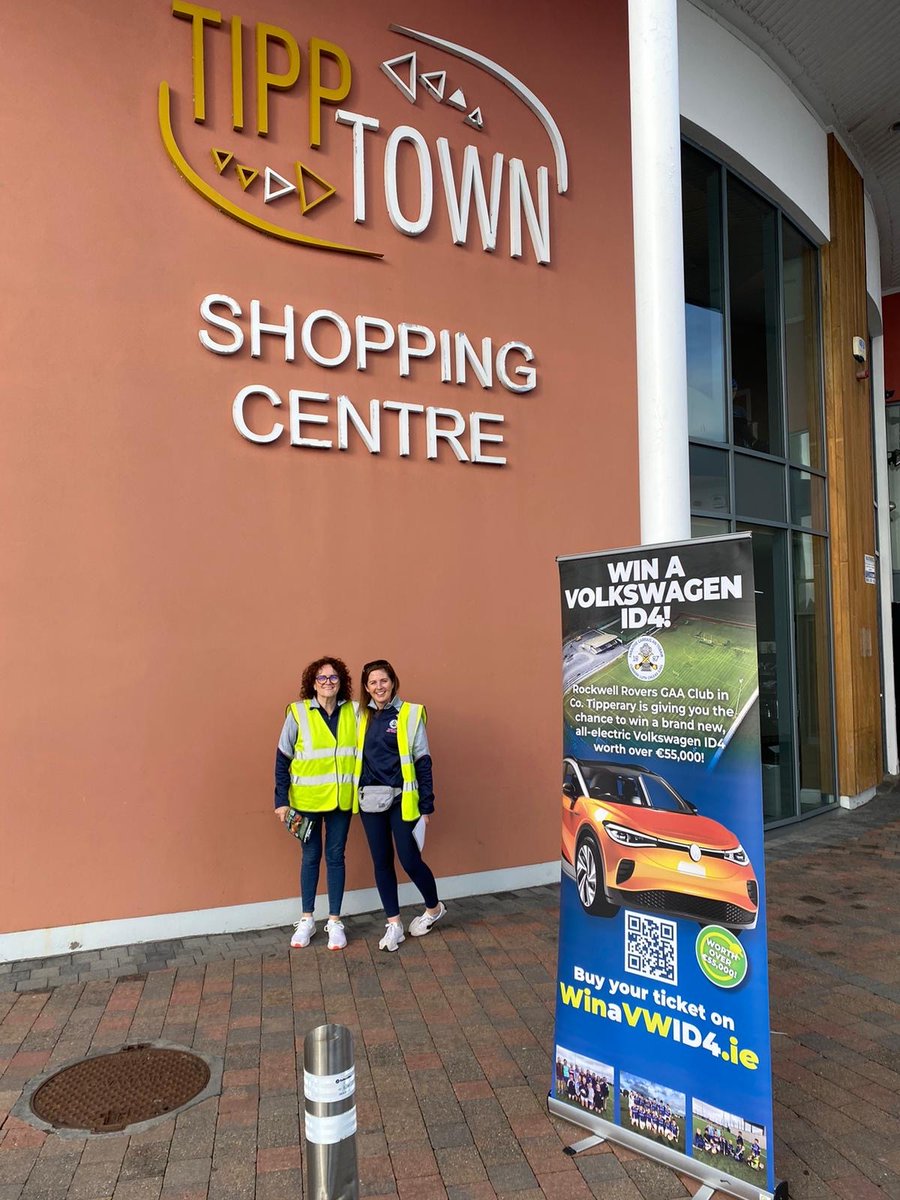 There are just 3 days left to enter our @RockwellRovers #WinAVWID4 fundraiser ⌛ Get a ticket by 31st Oct & you'll be in with a chance of winning! 🤩

We're in Tipp Town Shopping Centre this weekend selling tickets! Not around? You can get them here too ➡ winavwid4.ie