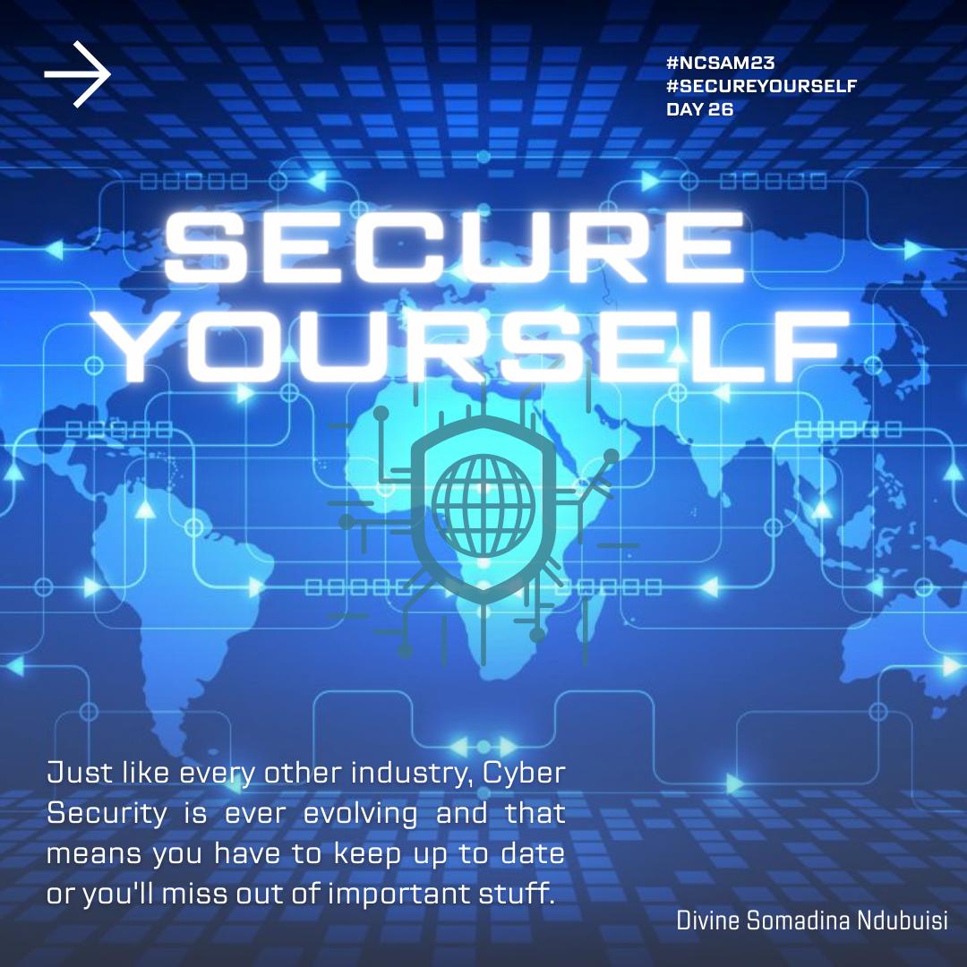 SomadinaDivine's tweet photo. Staying up to date with cybersecurity trends is a critical practice for you if who want to stay #SecureYourself.
Here are five reasons why it's important; https://t.co/JZZntUtyPe