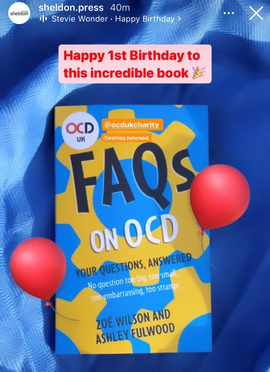 It's our book birthday... bookiversary? ocduk.org/shop/faqs-on-o… Thank you @sheldonpress 🎂