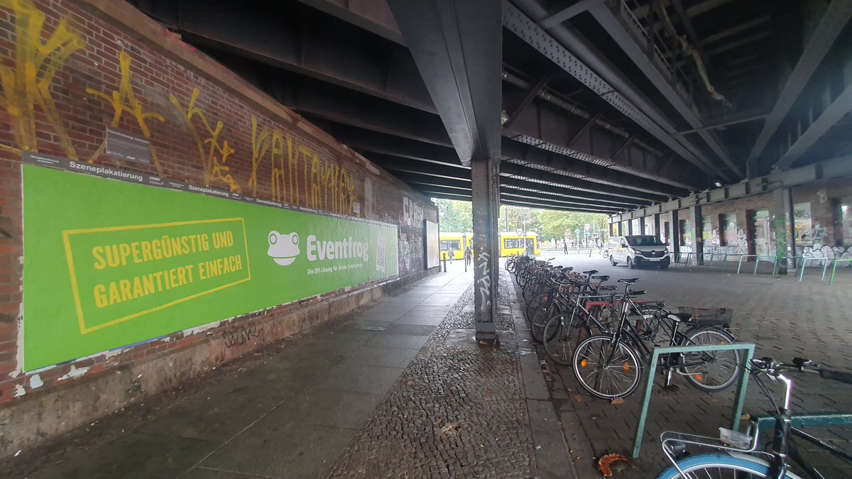 Eventfrog ganz gross in Berlin in der Nähe vom Hackescher Markt! 🐸
