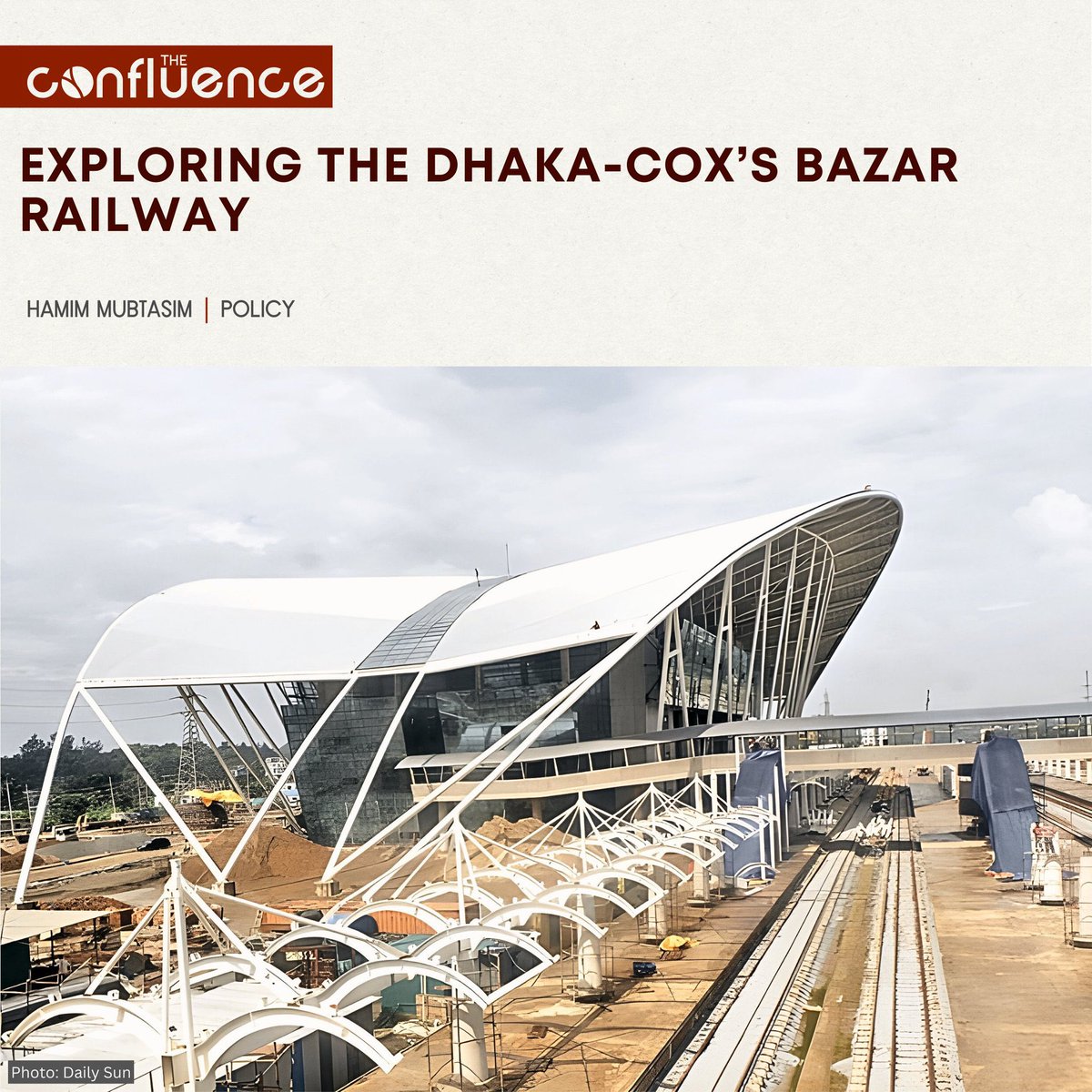albd1971's tweet photo. The launch of the eagerly awaited #Dhaka-#CoxsBazar #rail line will not only make it easier to visit the beach town but also facilitate #Bangladesh's #connectivity with the region via the Trans-#Asian #Railway link. Read the insighs here. @ConfluenceBD 
👉https://t.co/T3dasocmsx https://t.co/sFljZpRKF1