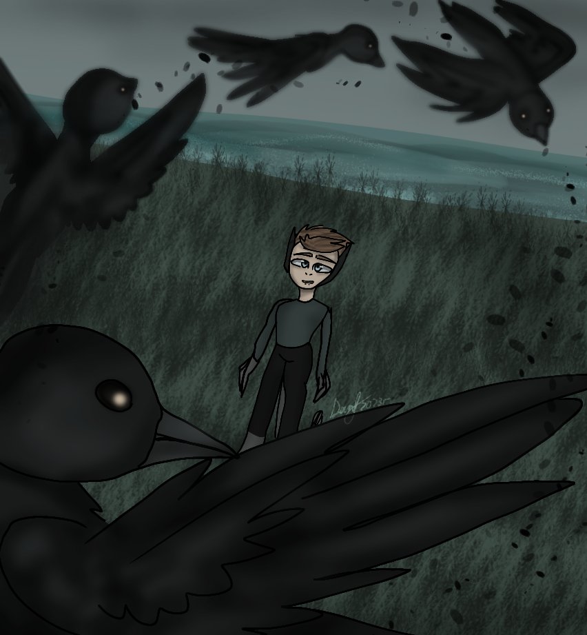 Metal_Deny's tweet image. Day 27 🍃
  For the first time in a long time I painted birds.  Finally I was able to draw something with a similar theme.

 #Horrortober #Horrortober2023 #mgrOc #art #IbisPaintX