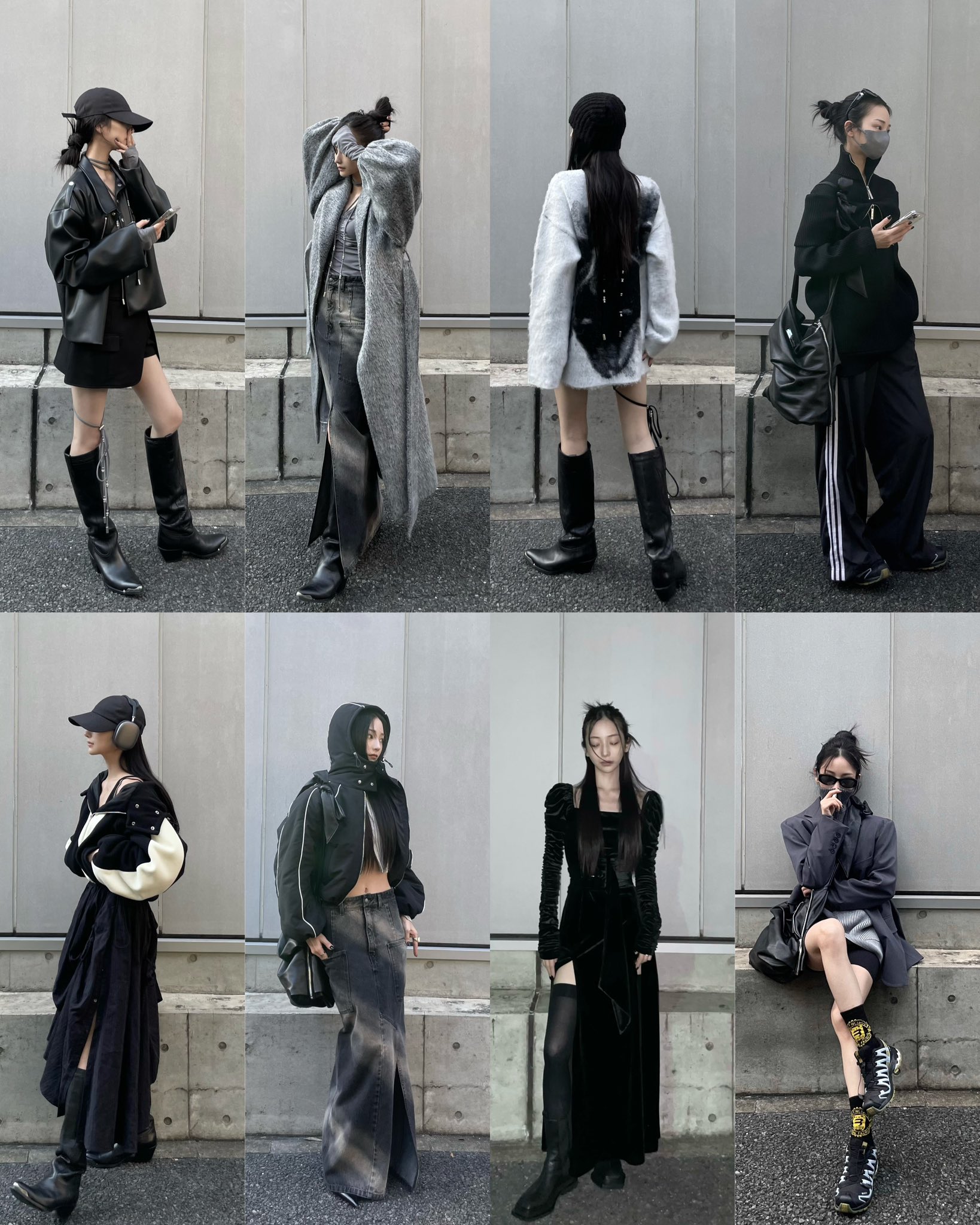 melt the lady  oversize fur jacket  ブラック