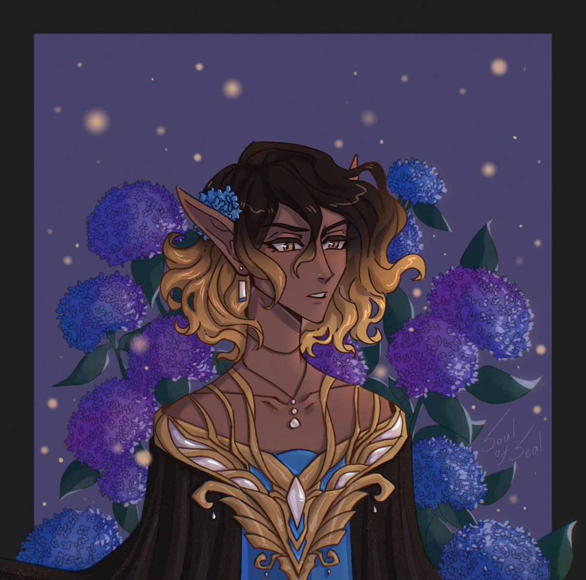 #originalcharacter | #ocart 
New portrait for prince Saivash🧡