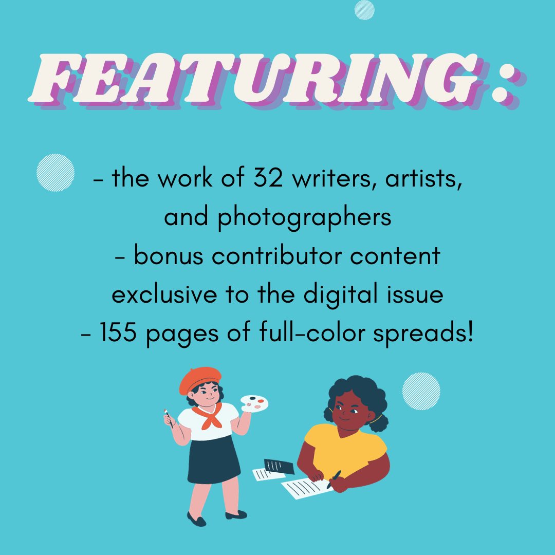 magtwentytwenty's tweet photo. ✨OUR DIGITAL SUMMER ISSUE IS NOW LIVE! ✨ we're so proud to say that this wonderful collection of work (155 pages of content!) is now available to view along with all of our other issues on our website - read here: https://t.co/DJsGGpMkn1 https://t.co/Qpt8uLoli2