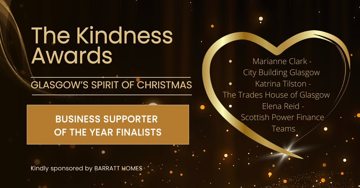 glasgowspiritofchristmas (@glasgowspiritof) on Twitter photo πThe Kindness Awards - Finalists of Glasgow's Spirit of Christmas - Business Supporter of the Year π
The winner will be announced at our very first Christmas Ball at the Marriot Hotel on Fri 3rd Nov.
Win a pair of tickets for the Ball DRAW 2 here; cultivatingmindfulness.org.uk/shop
πππ πThe Kindness Awards - Finalists of Glasgow's Spirit of Christmas - Business Supporter of the Year π
The winner will be announced at our very first Christmas Ball at the Marriot Hotel on Fri 3rd Nov.
Win a pair of tickets for the Ball DRAW 2 here; cultivatingmindfulness.org.uk/shop
πππ