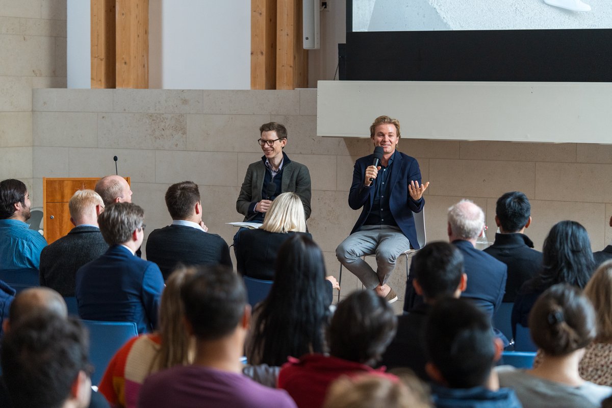 OxfordSDGLab's tweet photo. A huge pleasure to host @nicorosberg, 2016 F1 🏎️
World Champion and Sustainability Entrepreneur at @UniofOxford on 23 Oct. Rosberg Philanthropies funded its first SDG Impact Lab project in 2023: The Rosberg Climate Fellow's Programme. Read more here: https://t.co/tswmPLZWN2 https://t.co/SWdyeokTzp