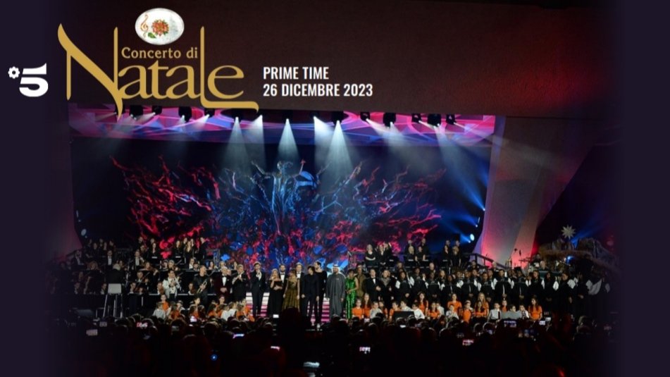 Martedì 26 Dicembre in prima serata su #Canale5 andrà in onda #ConcertoDiNatale in Vaticano
#AscoltiTV