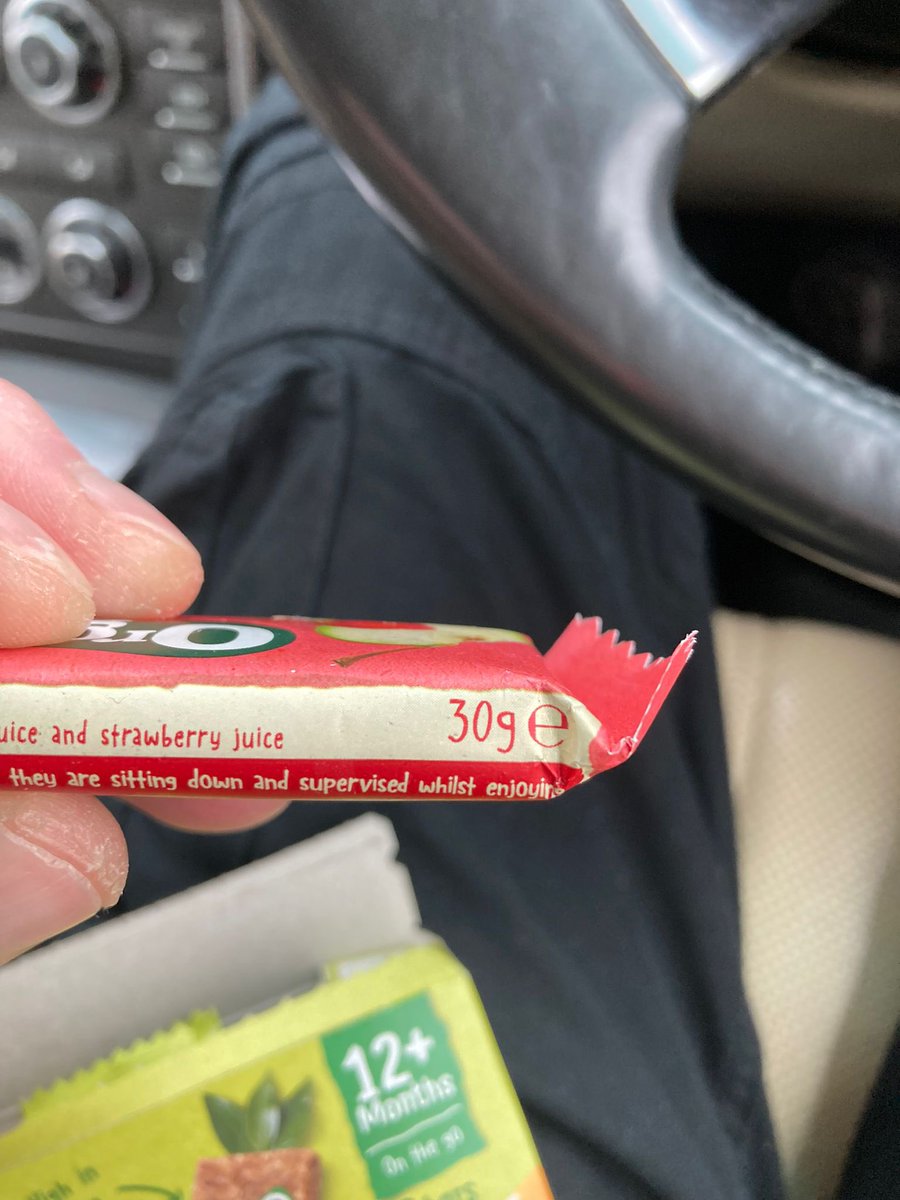 Yes I have time to notice these things when I’m stuck in the car with a sleeping child! I thought they were smaller.. I wonder if @organixbrands will drop their price by 23% …??? #cheekysods #ripoff