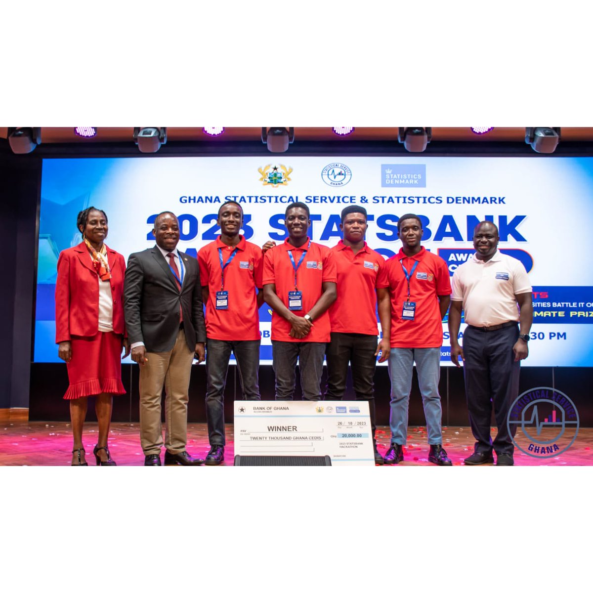 StatsGhana's tweet photo. Hail the winners of the 2023 National Statsbank Hackathon competition!
Team Badwenba of UCC
#Statsbank #2023Hackathon @StatsGhana https://t.co/EaaenxNXgw
