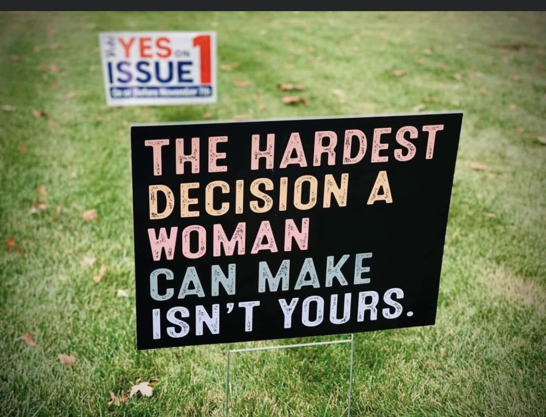 Vote YES on #Issue1 #Ohio ‼️ #abortionrights #forcedreproduction #protectwomensrights