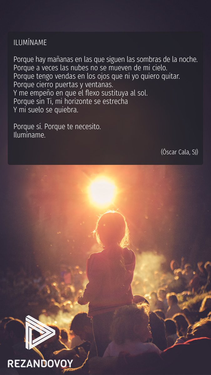 rezandovoy's tweet photo. Imagina que en el evangelio de hoy Jesús te habla a ti: de tus logros, talentos y capacidades;
y también de tus sombras, que necesitan iluminarse. https://t.co/HAauFmDECO