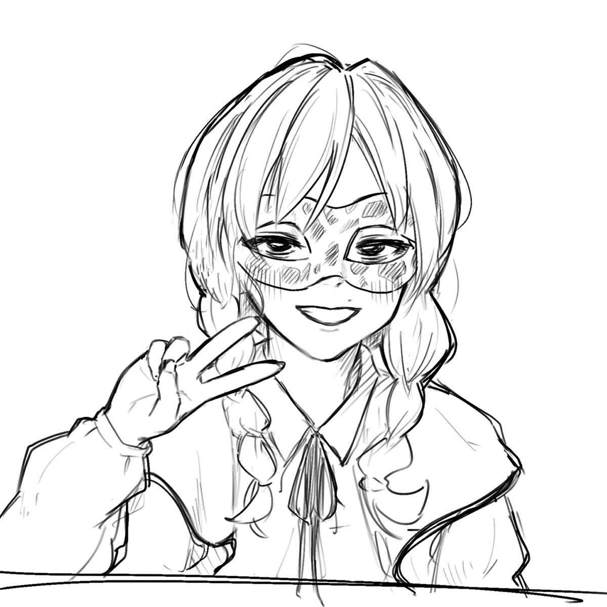 ゆちゃんてんてかわいすぎて強請って描いてもらった　兄に…