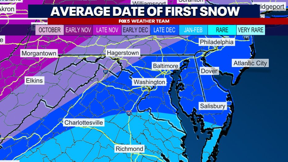 fox5dc's tweet photo. DMV WINTER WEATHER OUTLOOK 2023-2024 ❄️❄️❄️Here’s when, where, and how much snow we’re expecting this winter in the D.C. region! https://t.co/HS8uEIbwku https://t.co/lIP8JBt2Ts