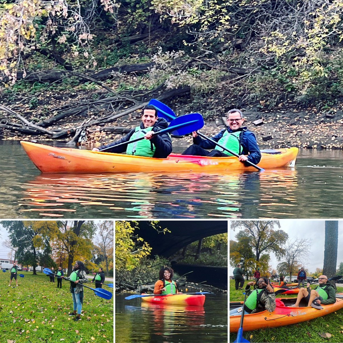 PODERWorks's tweet image. The PODER team took some time this past Wed to enjoy the beautiful weather as we kayaked down the Des Plaines River. 

Thanks SUM and The Forest Preserves for putting this experience together. A special shout-out to @GreaterSW for joining the fun!

#PODERosos #kayakingfun