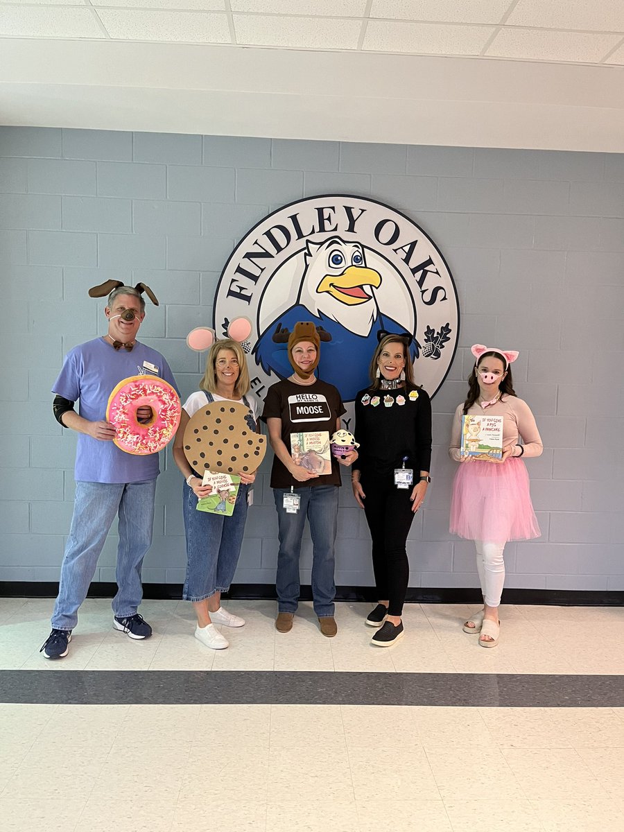 Office staff and admin in our book character costumes! <a href="/FindleyOaks/">Findley Oaks</a> #EngageConnectGrow
