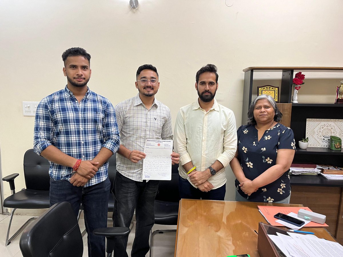 pu_pulse's tweet photo. UIAMS Canteen Set to Reopen in November
Today, the PUCSC President, Jatinder Singh, and other members held a meeting with the Director of UIAMS to discuss the reopening of the UIAMS canteen. The Director responded positively, stating that the process is already underway.
#UIAMS https://t.co/Sv1Ti4Gj6k