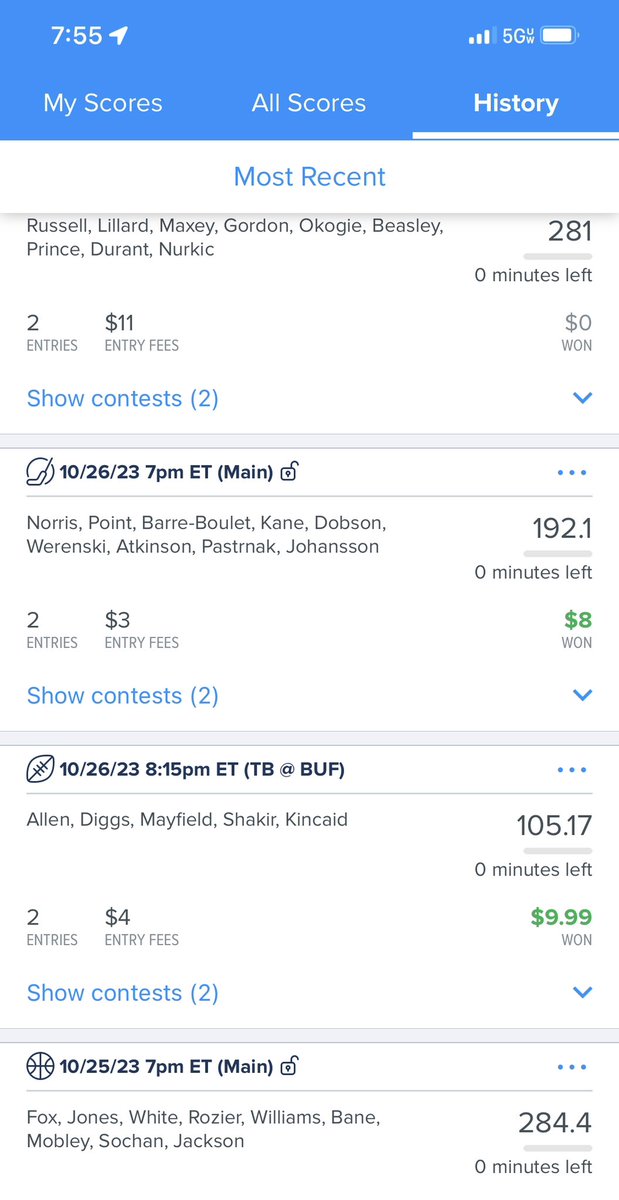 chadstormo's tweet photo. @ClubLegendDfs @IamLegendDFS NFL single game and NHL cashed!!! We doing all the sports in da club thanks bro!!!! https://t.co/40k2CtbrLq