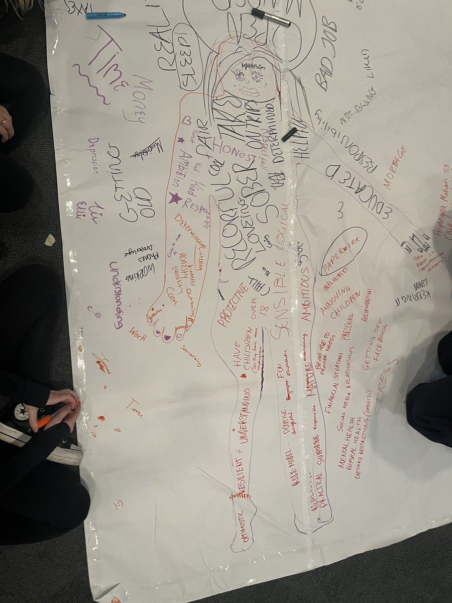 So proud of this lot for fully involve themselves in thinking about what makes “One Good Adult”. <a href="/LochendHigh/">Lochend Community High School</a>