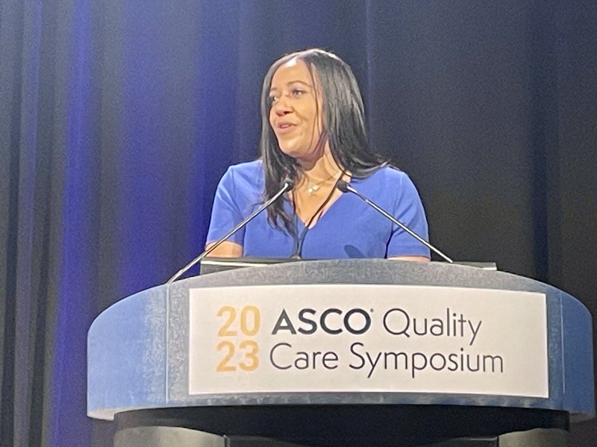 Dr @cardismith opens #ascoqlty23 in Boston and shares that this is the first time with 1,000 attendees. 🙌🥳