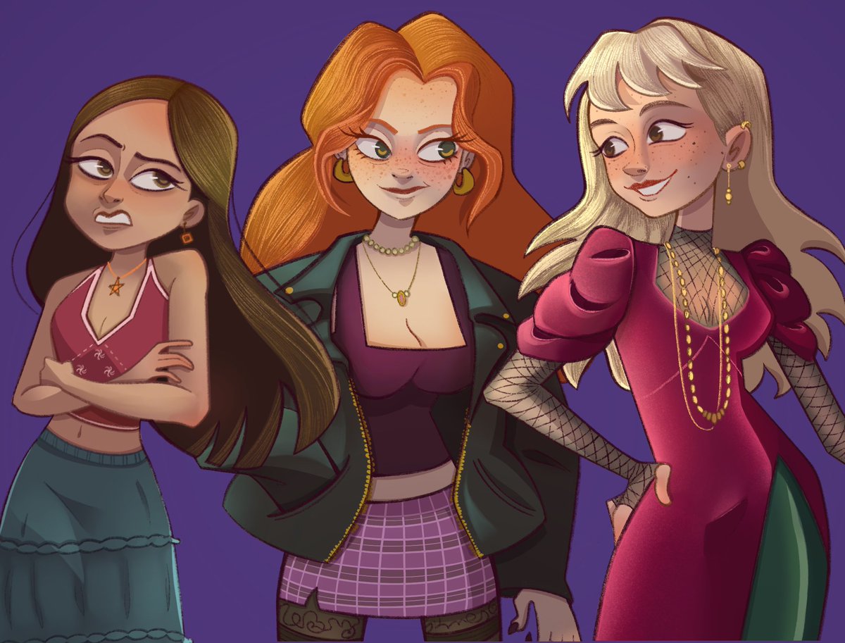 _luxellari's tweet photo. The Moonfall Sisters🎃
It’s The Craft and Practical Magic month, I needed to do some witches
.
#happyhalloween #witches #halloween #characterdesign #thecraft #practicalmagic #sisters #drawing #procreate #illustration #art https://t.co/wAWBs7Nd95