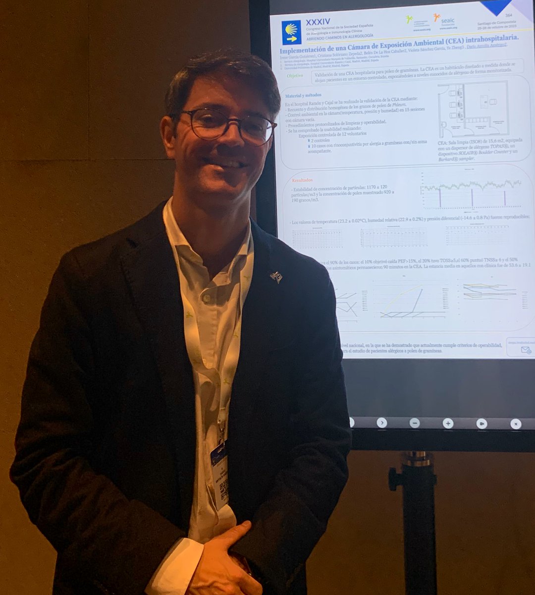 Un placer haber presentado Daría sobre la cámara de exposición ambiental del hospital ramón y cajal  #seaic2023 <a href="/SEAIC_Alergia/">SEAIC</a> <a href="/IreneGG/">Irene García Gutiérrez</a> <a href="/solorzanocris1/">Cristiana Solorzano</a> <a href="/hoz_belen/">Belen de la Hoz</a> #alergia