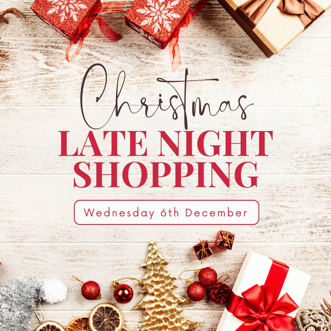 * SAVE THE DATE * On Wed 6 Dec, many of Ilkley’s shops will be staying open for some Late Night Christmas Shopping. With gift wrapping offered by the @IlkleyBID team, music, entertainment, food & oodles of festive cheer. The shops will be staying open until 7.30pm. 

#ilkley