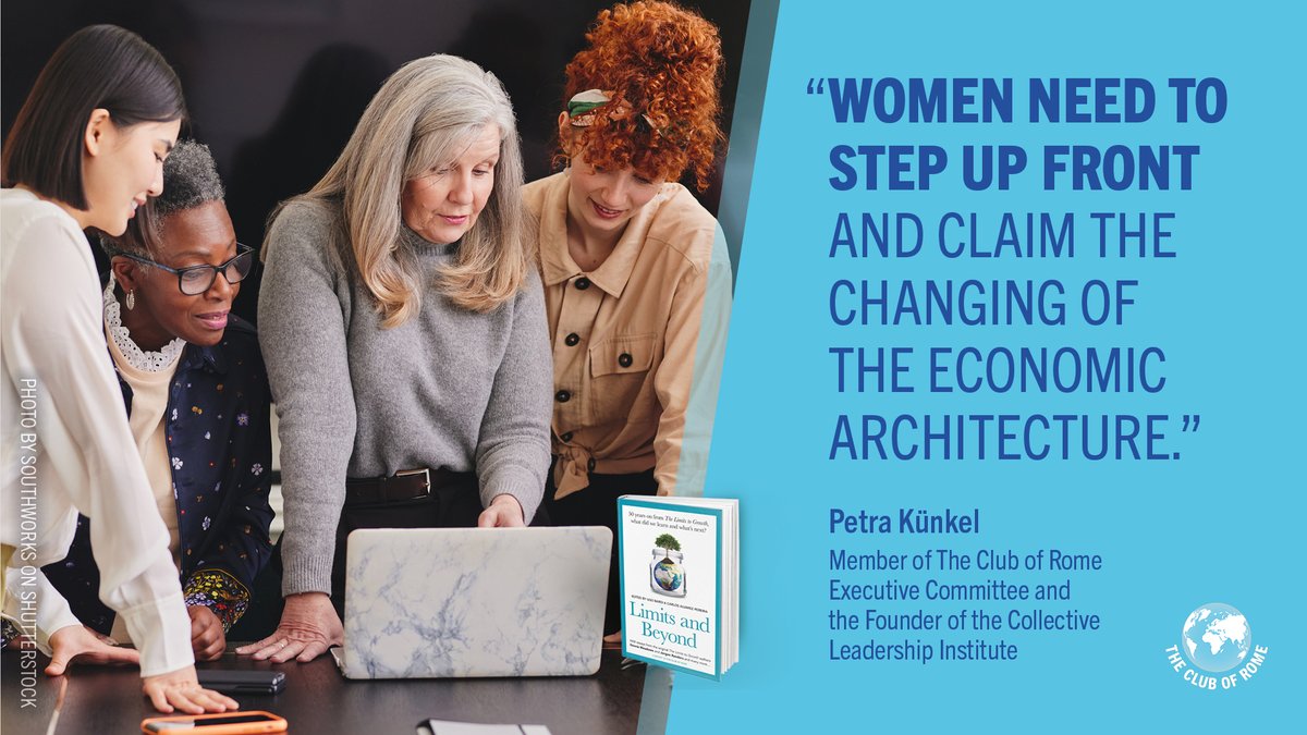 ClubOfRome's tweet photo. We talked to Petra Kuenkel, Club of Rome member and Founder of @C_L_I  about how adopting a feminist worldview would help us toward a more equitable and sustainable future. 

Read the full interview➡️https://t.co/fTr80eCOzj

 #LimitsAndBeyond https://t.co/5kgVqJAiZo