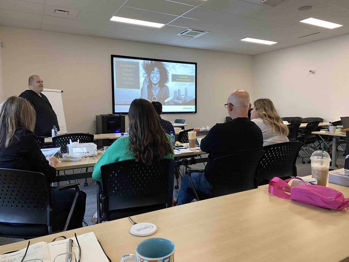 Off to a great start!  Dr. Corey Felix and Straumann