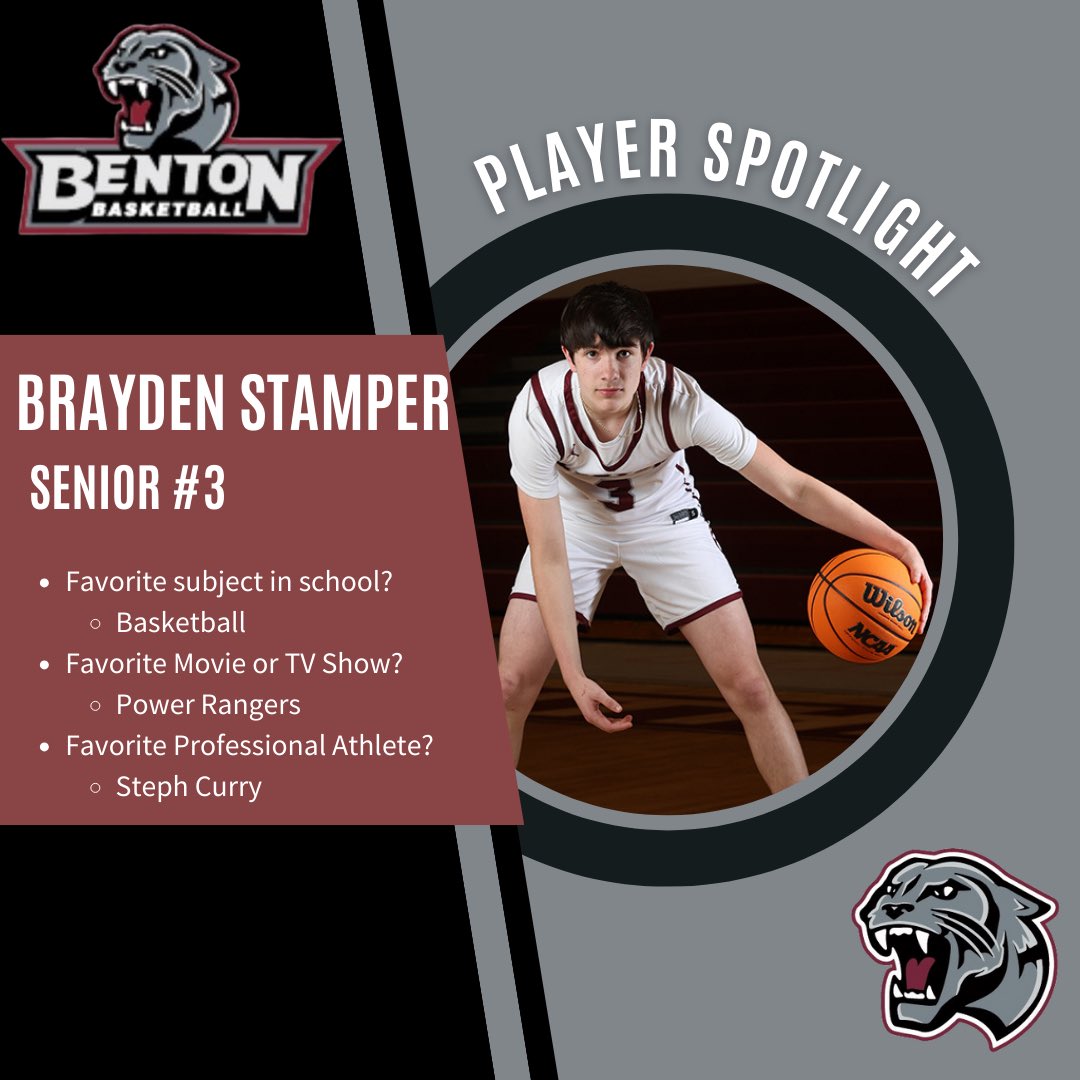 3 days until our Maroon/Gray game! Meet our guy <a href="/brayden_stamper/">Brayden Stamper</a>!