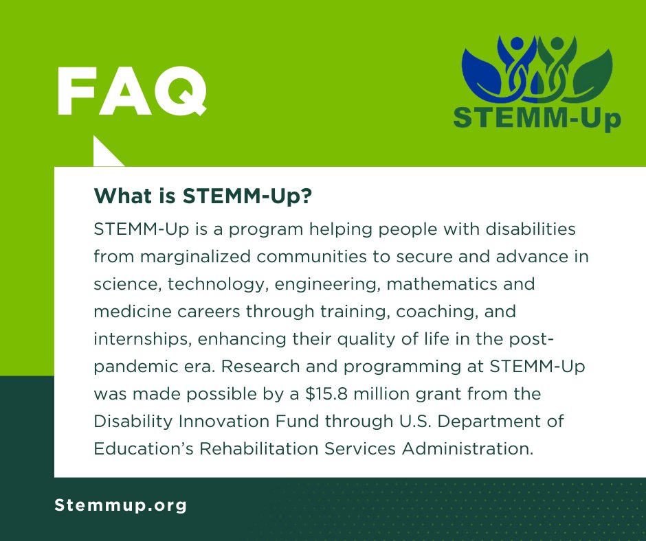 MSUCollegeofEd's tweet photo. Since launching in Oct. 2021, @stemmup has enrolled 100+ jobseekers and businesses in their program! By empowering individuals with disabilities from marginalized communities to secure careers in STEMM, impact across Michigan is immeasurable!

Learn more: https://t.co/L0EBLBifAg https://t.co/tn5MpjUMXM
