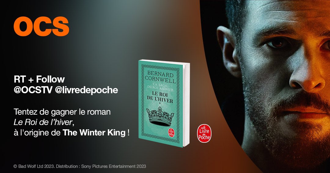 cineplus_ocs's tweet photo. THE WINTER KING : tentez de gagner le 1er tome de la trilogie culte de Bernard Cornwell, à l’origine de la série arthurienne à ne pas manquer sur OCS !

RT+ FOLLOW @OCSTV @livredepoche 
Règlement : https://t.co/zgsMnXnpOc https://t.co/eRIaBLCxSH
