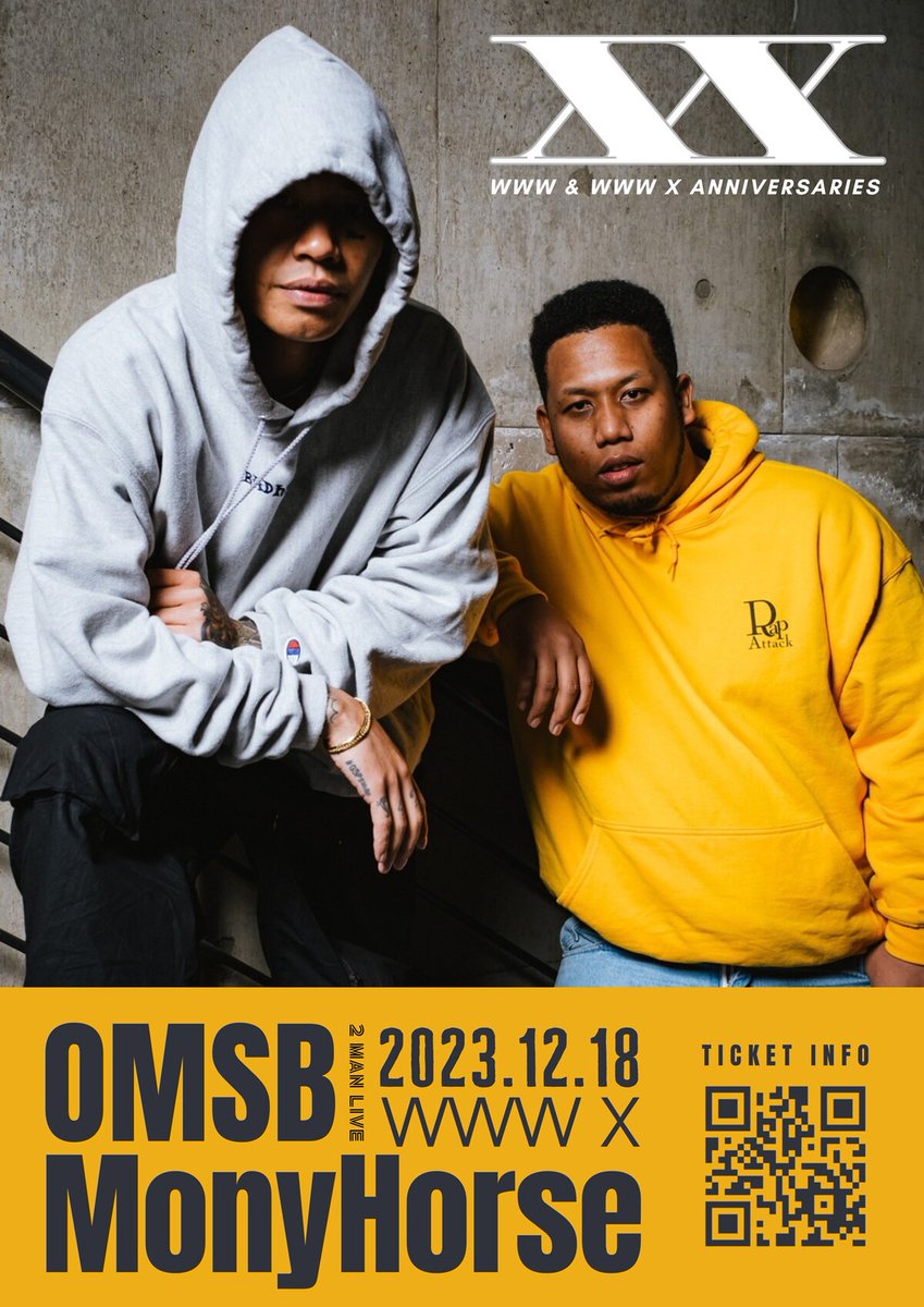 natalie_mu's tweet image. OMSB×MonyHorse、WWW Xでツーマン
natalie.mu/music/news/546…

#OMSB #MonyHorse