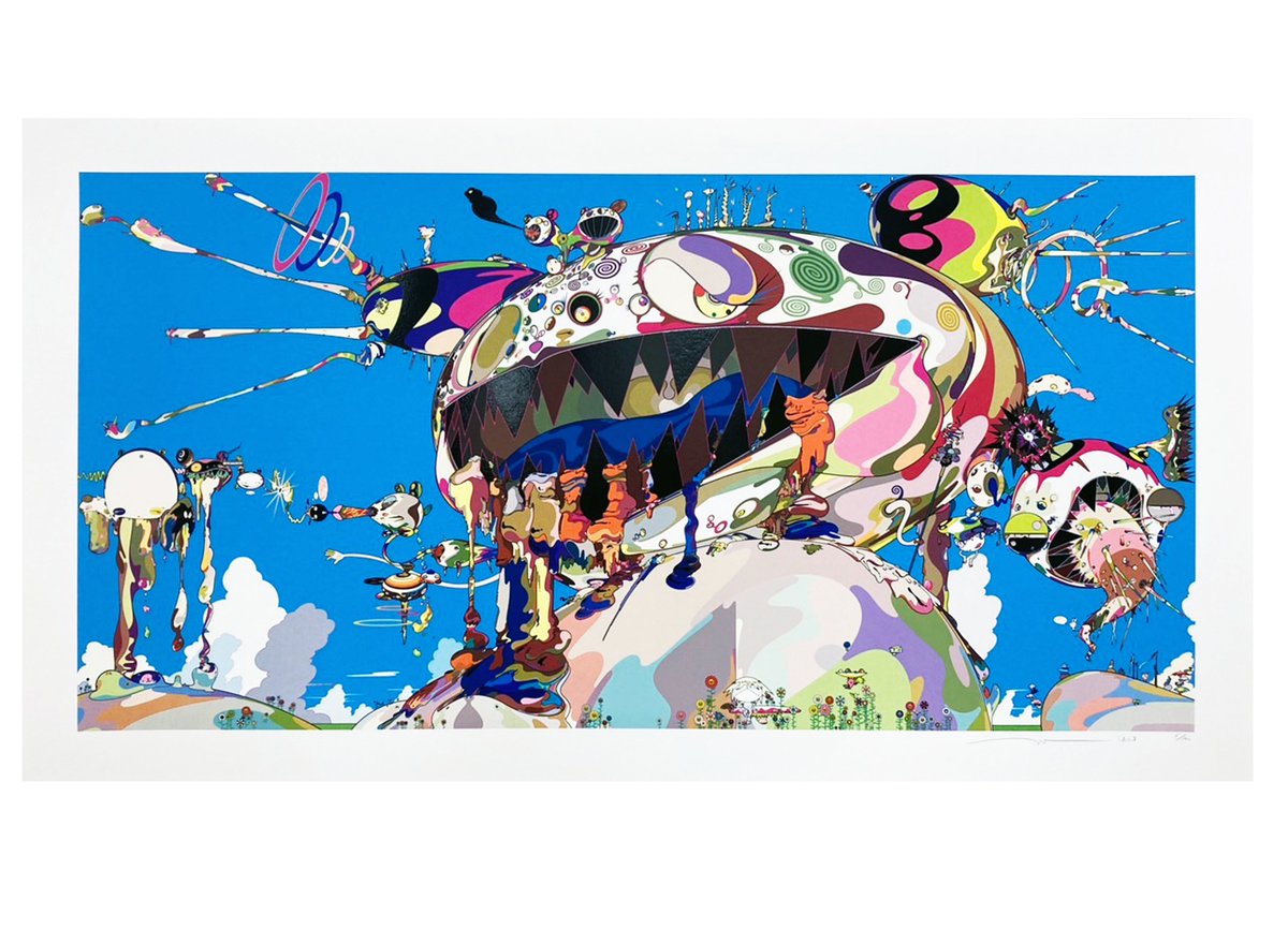 MFTMKKUS's tweet photo. Sales will begin tomorrow, 10/28 @13:00 GMT.
Prints based on Tan Tan Bo Puking - a.k.a. Gero Tan, a painting created by Takashi Murakami in 2002.
The prints will be on sale on an exclusive site for M.F holders. Details will be announced in https://t.co/n3jV66WhWm Newsletter just before the start of sales.
ED100. Sales will end as soon as the prints are sold out.