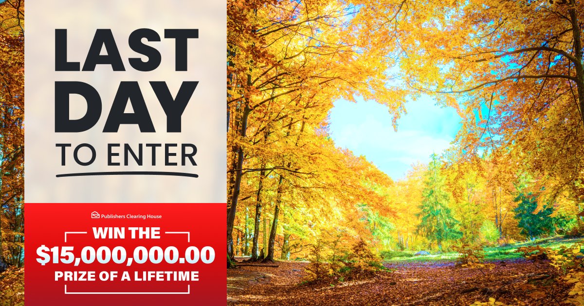 pchdotcom's tweet image. 🍂 Take time for your dreams. 🍂  Live your best life. And give good fortune the chance to find you by claiming your entry to win the $15,000,000.00 Prize Of A Lifetime before time runs out. bit.ly/3Qa7iAt