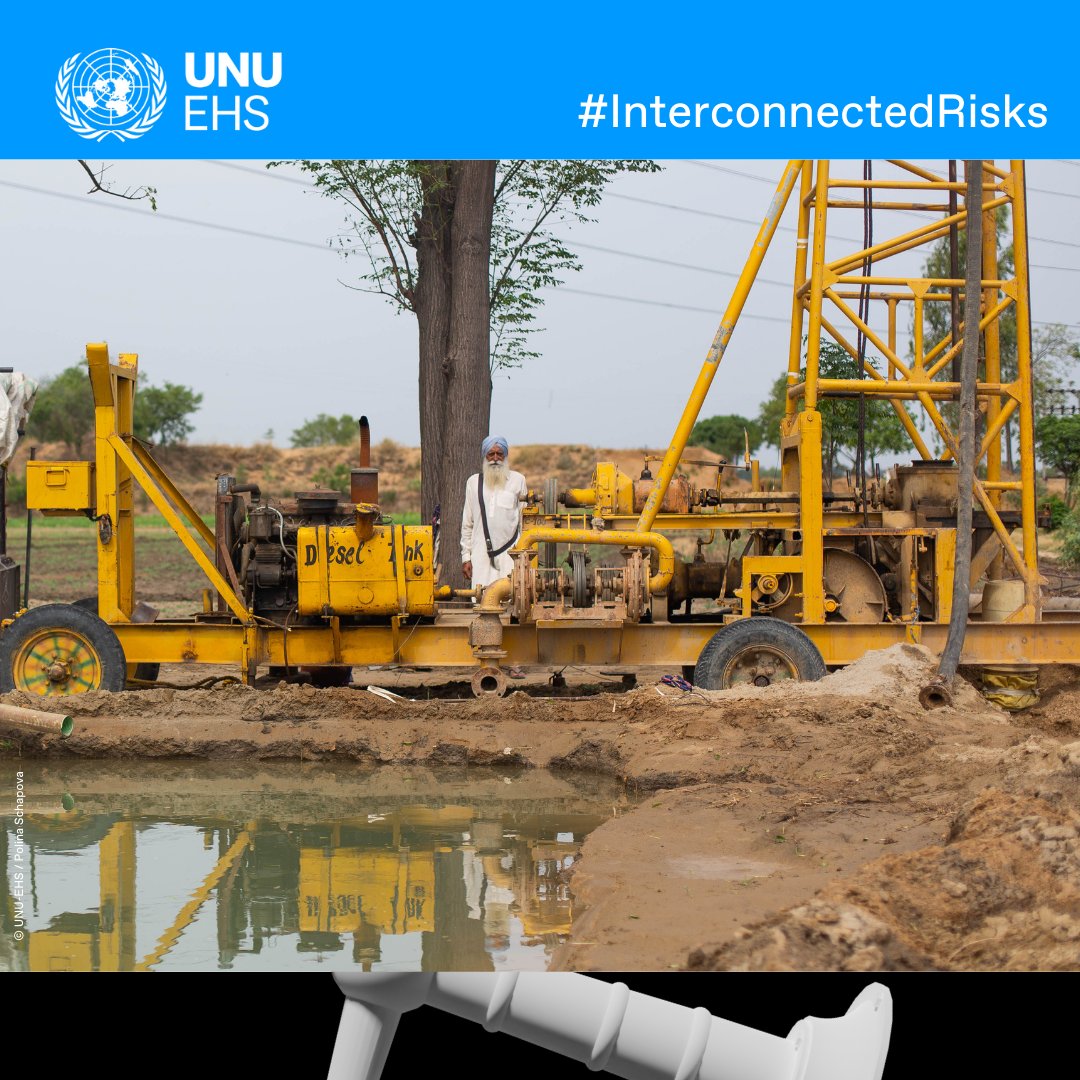 UNUEHS's tweet photo. #DYK that groundwater is being depleted faster than it can be replenished?
π€ππ±
UNU-EHS new #InterconnectedRisks report identifies this as a #RiskTippingPoint.
Learn more about this & other Risk Tipping Points here: https://t.co/Lwb8zBd4al https://t.co/iWNUYmuVyM