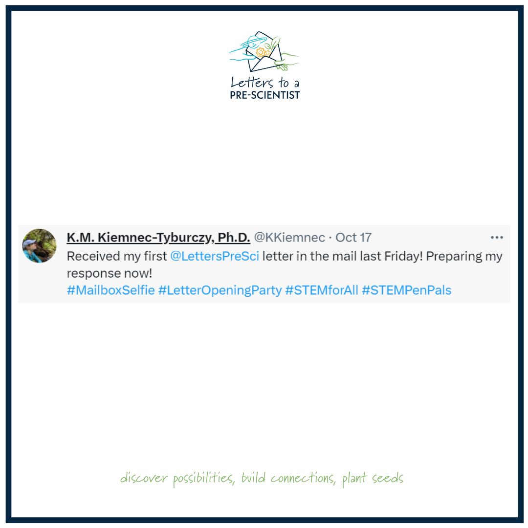 LettersPreSci's tweet photo. 🌞 We love when our #STEMpals are equally excited about writing to their #prescientists and the impact this relationship has on both parties. It’s a two-way street of learning, teaching, and growth. There’s nothing like it! 🚀

#stem #stemforall #lps #whatascientistlookslike https://t.co/ySaZXrdyla