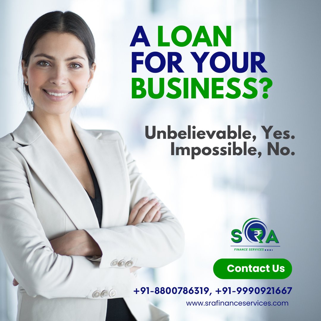 Ready to Propel Your Business? Get a Business Loan Today! 🚀

At SRA Finance Services, we provide flexible business loan options tailored to your needs. We're here to empower your business expansion, working capital. #BusinessLoans #FinancialEmpowerment #SRAFinanceServices