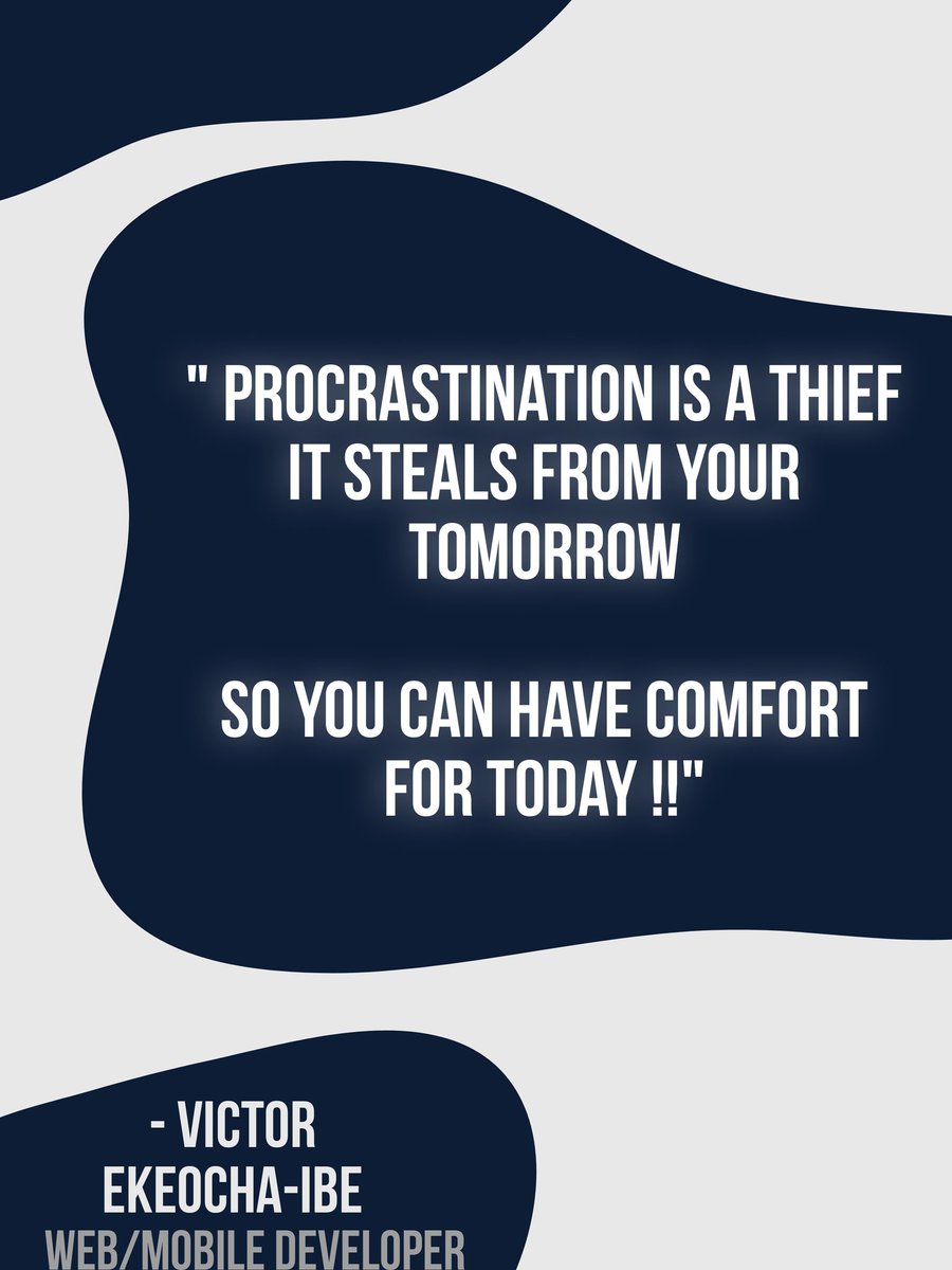 Victor_dev1's tweet photo. Do you agree #SoftwareDevelopers #Procrastination #wevdevelopers https://t.co/OouRk8ygET