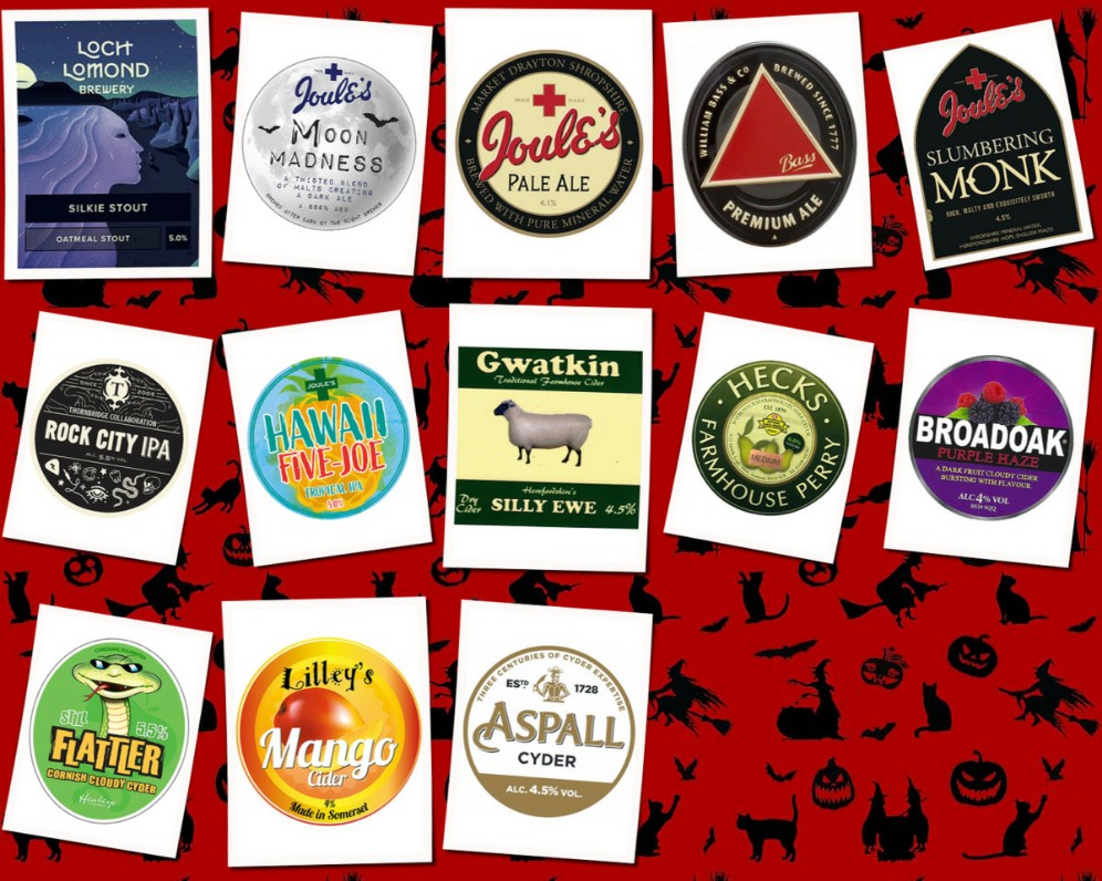 On the bar today!
Beer Board: bit.ly/3hiz51j

@LochLomondBrew @joules_brewery @MarstonsPLC @thornbridge @GwatkinCider @HecksCider @FetchTheDrinks @HealeysCyder @lilleyscider @Aspall @BurtonCAMRA
#RealAleFinder