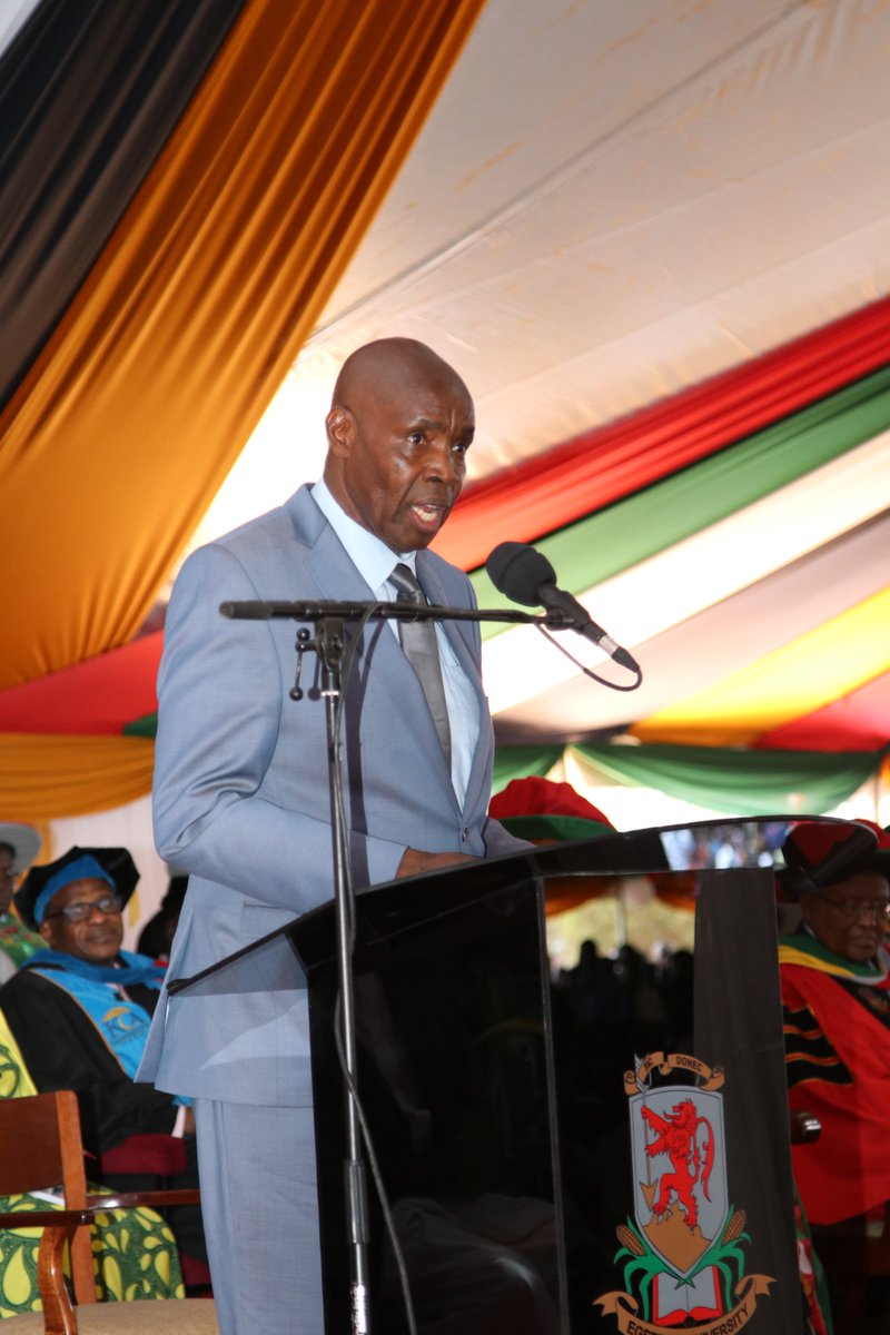 egertonunikenya's tweet photo. I stand before you today as the Cabinet Secretary for Education on this significant occasion of the 47th Graduation Ceremony of Egerton University with great pleasure and a deep sense of pride. CS Machogu #47EgertonGraduation https://t.co/1dMfL0EAWi
