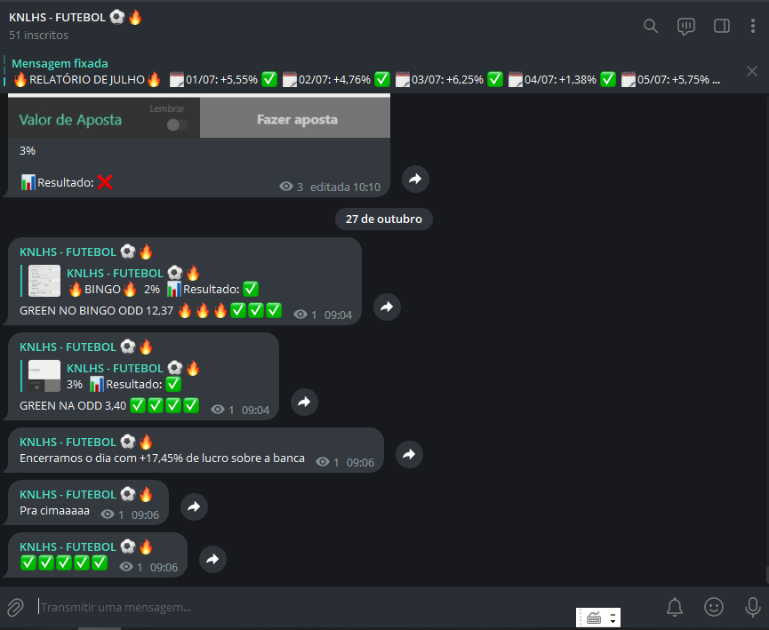 KnlhsBET's tweet photo. Vemmmm 🔥🔥🔥✅✅✅

Dia encerrado com +17,45% de lucro!

👉Link: https://t.co/EQnYnFrds1 https://t.co/zK6lucsGeW