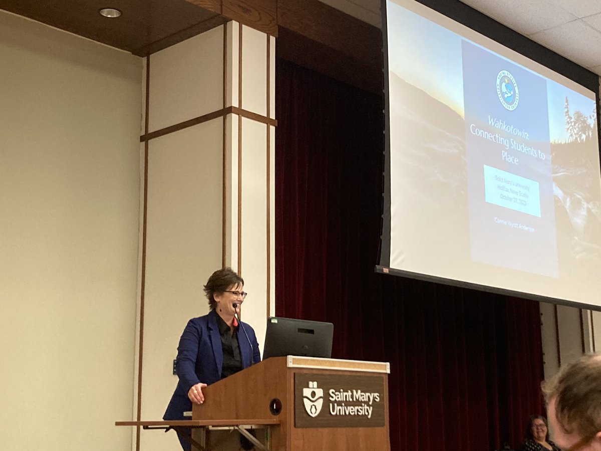 Connecting students to place… Wahkotowin… Keynote Connie Wyatt Anderson. Conference 2023 is underway. <a href="/NSTeachersUnion/">NS Teachers Union</a>