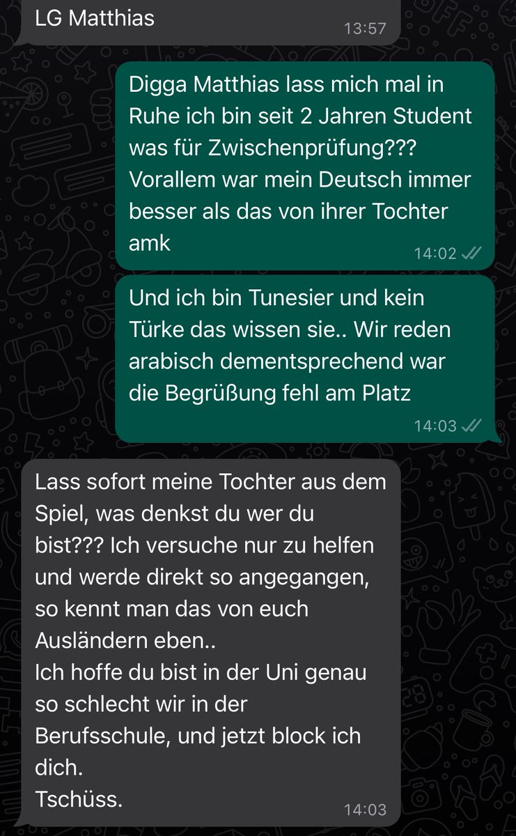 Was will mein alter Lehrer von mir?