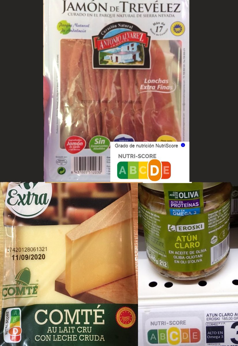 —¿Sin titulación sanitaria, osas cuestionar a los 82 científicos sanitarios tituladísimos que apoyan el NutriScore, un sistema de etiquetado que confunde a la población, haciendo que crea que el jamón, el queso o el atún en conserva es peor que el Nesquik o los Chocapic?
—Sí.