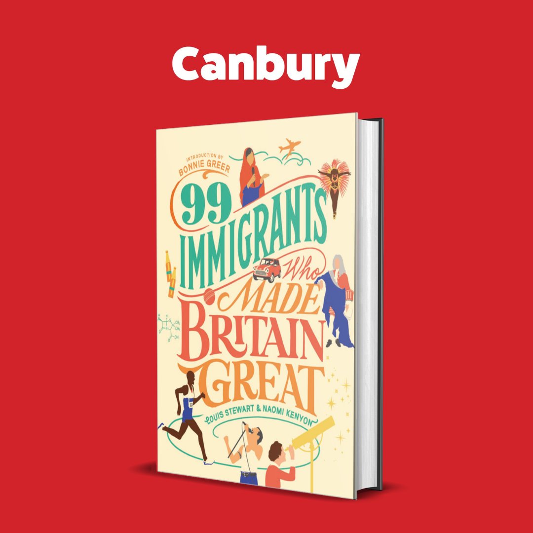 For the last couple of days of #BlackHistoryMonth we bring you 99 Immigrants Who Made Britain Great from @CanburyPress! An illustrated book celebrating the achievements of inspirational characters who made a new life in Britain. amzn.to/3FzGSTG