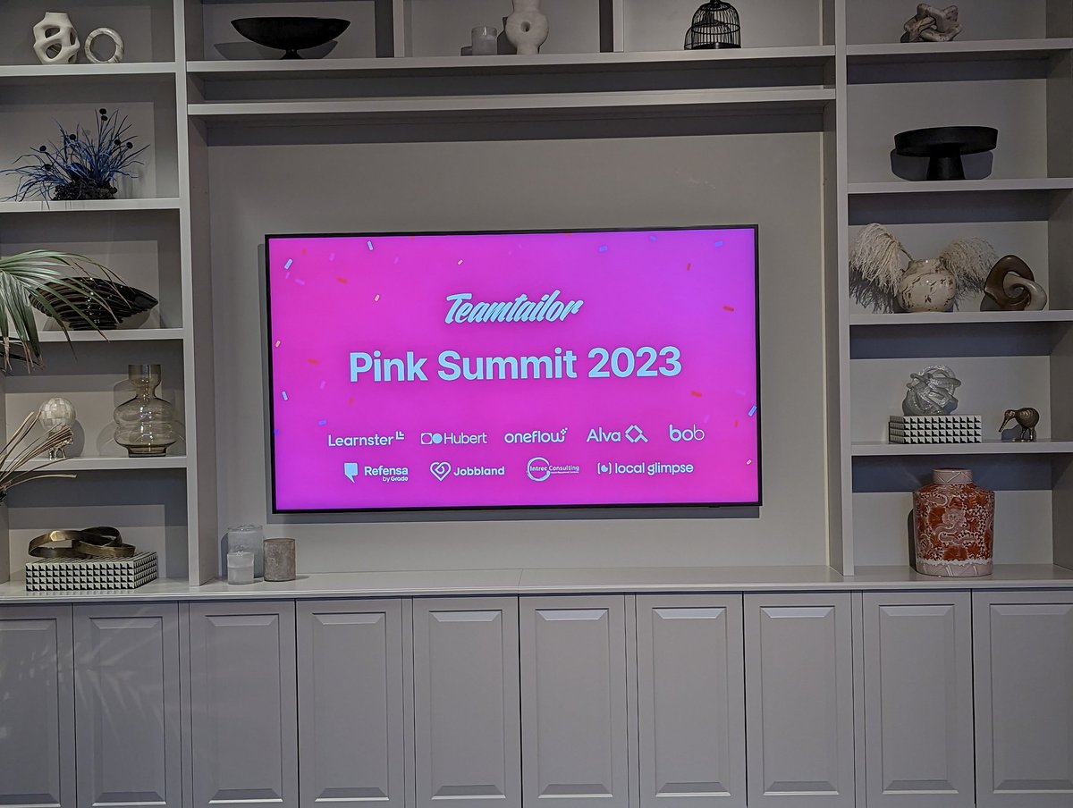 Hello from the pink summit by <a href="/teamtailor/">Teamtailor</a> in Stockholm! If we're following each other and you're here, it would be great to meet in person. I'm wearing a black <a href="/toughbytecom/">Toughbyte</a> hoodie and looking like I woke up at 6am.